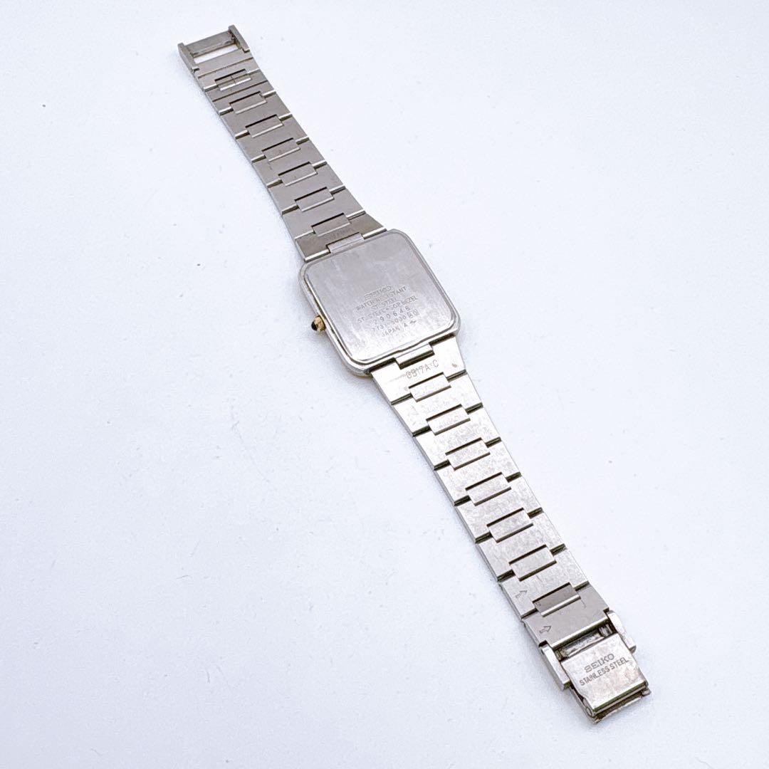 稼働品 SEIKO Dolce クォーツ 腕時計 ドレス シルバー ゴールド