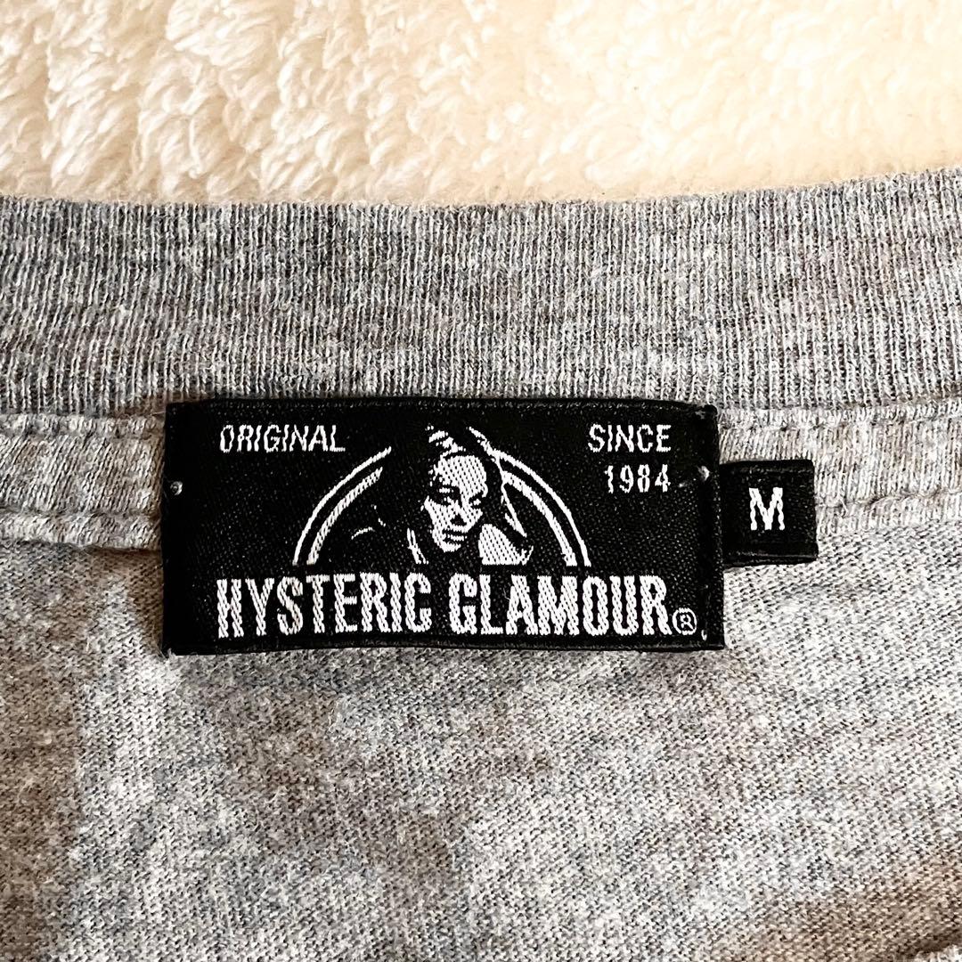 HYSTERIC GLAMOUR グレー プリント ヒスガール ロンt