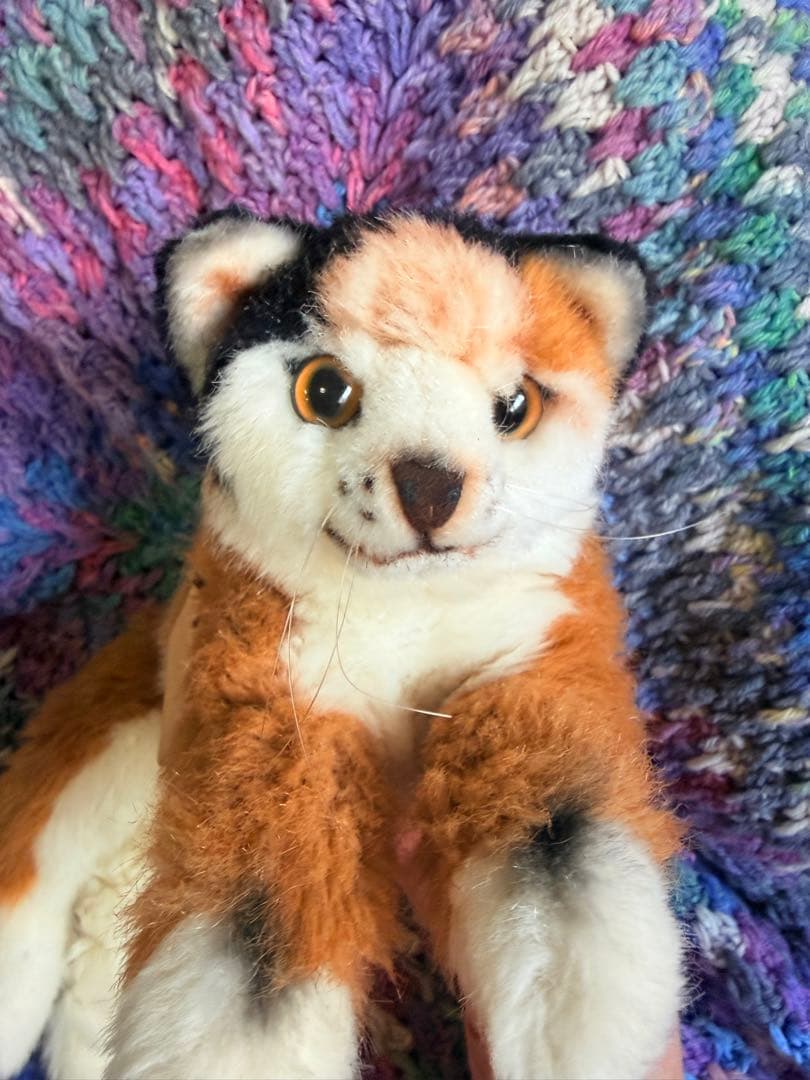 KOSEN ねこ 三毛 猫 寝そべり猫 ぬいぐるみ ミケネコ ケーセン