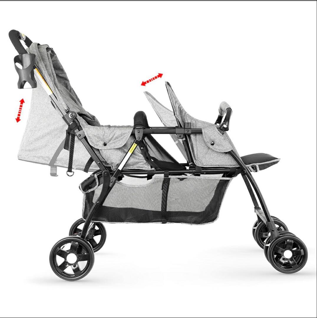 値下げ中✨新品未使用未開封✨besrey BR-C708S 2人乗りベビーカー