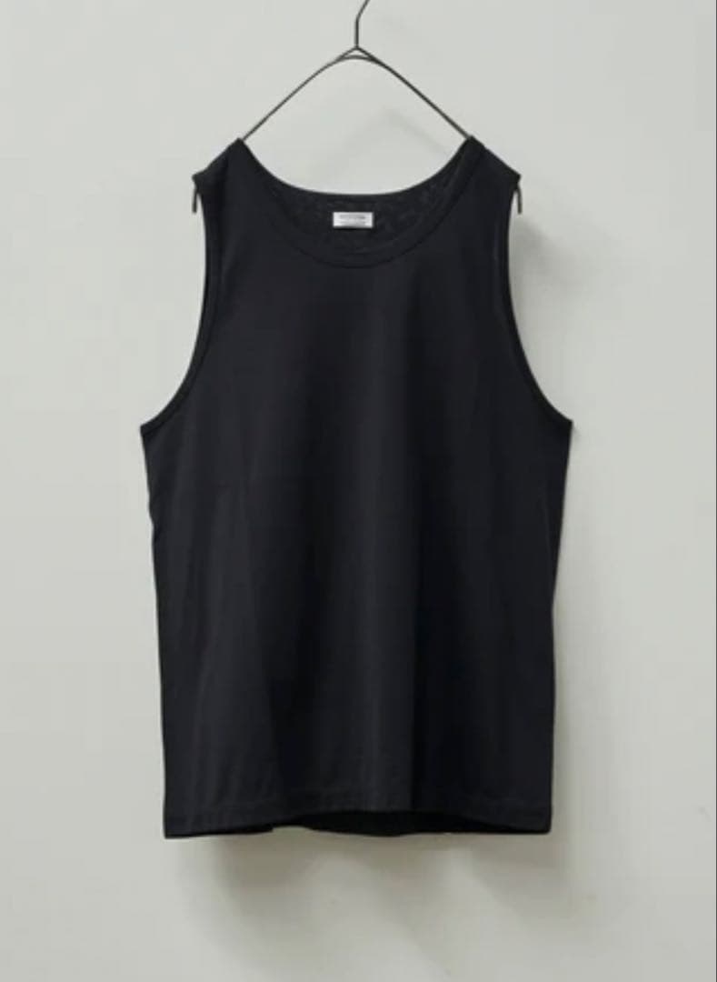 25SS MAATEE&SONS SILK 天竺TANK TOP黒２タンクトップ