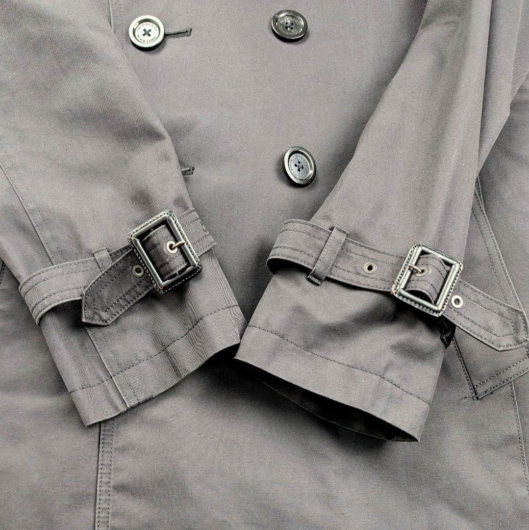 バーバリーブラックレーベル トレンチコート チェックライナー付き ブラック M