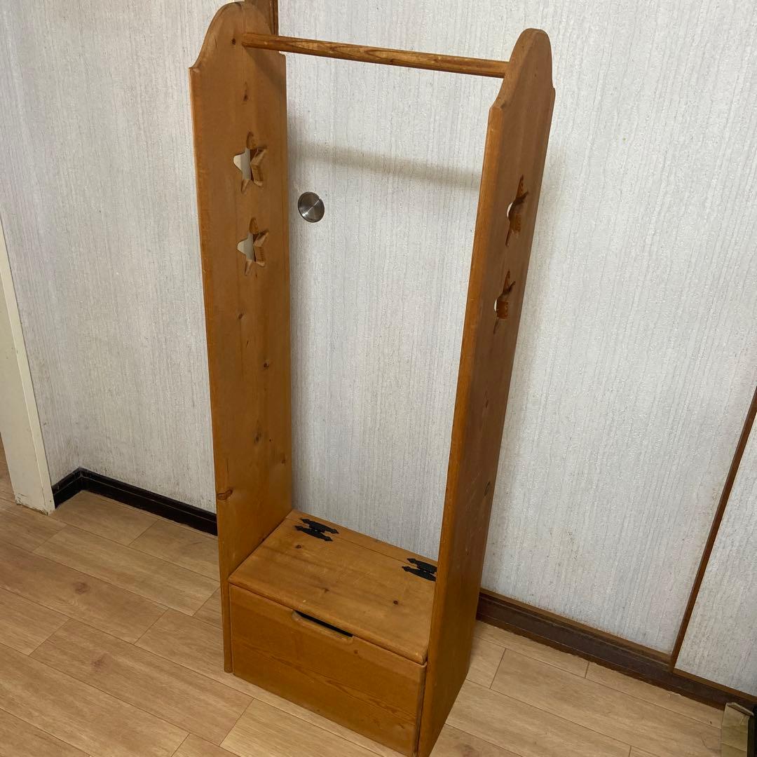 手作り　カントリー　ハンガーラック