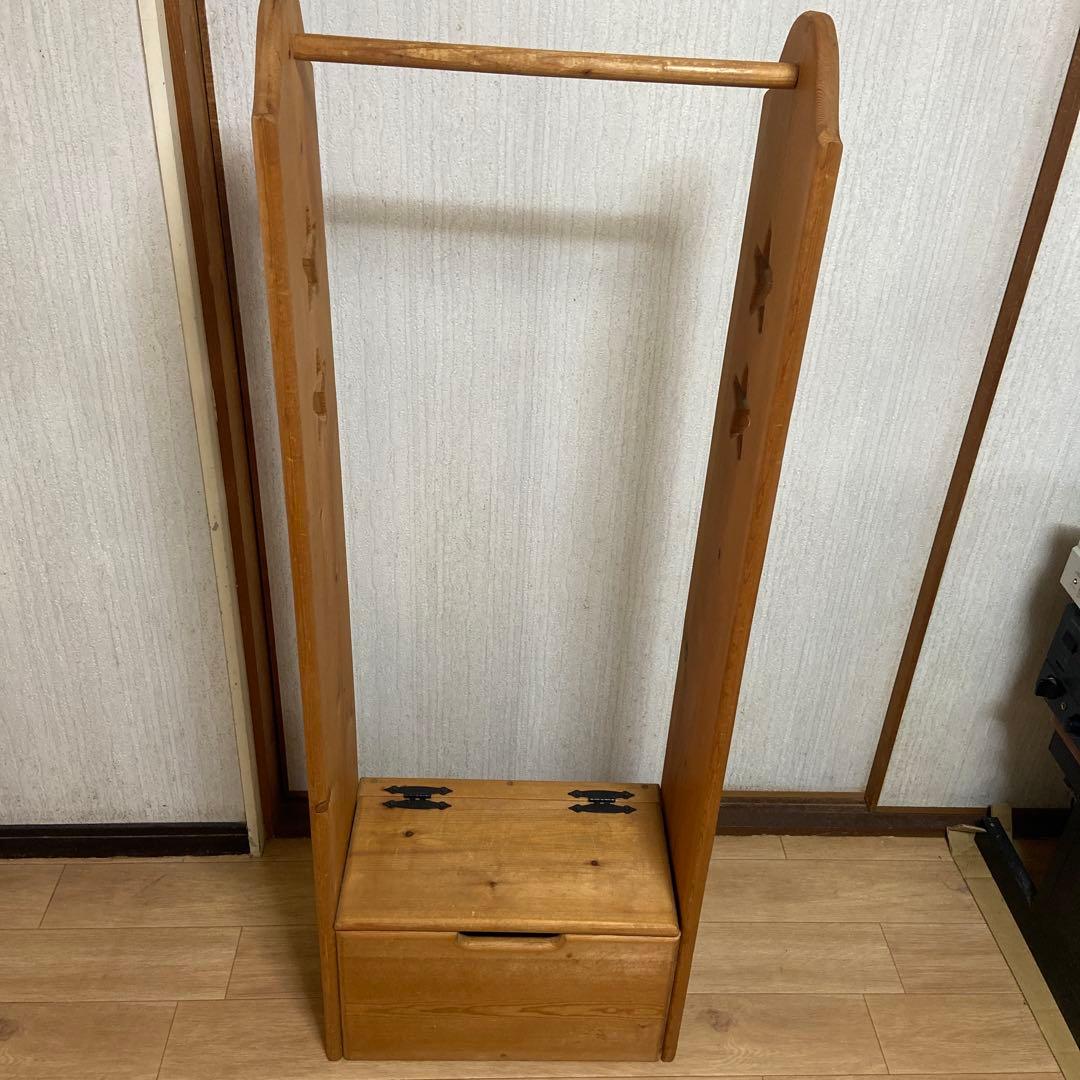 手作り　カントリー　ハンガーラック