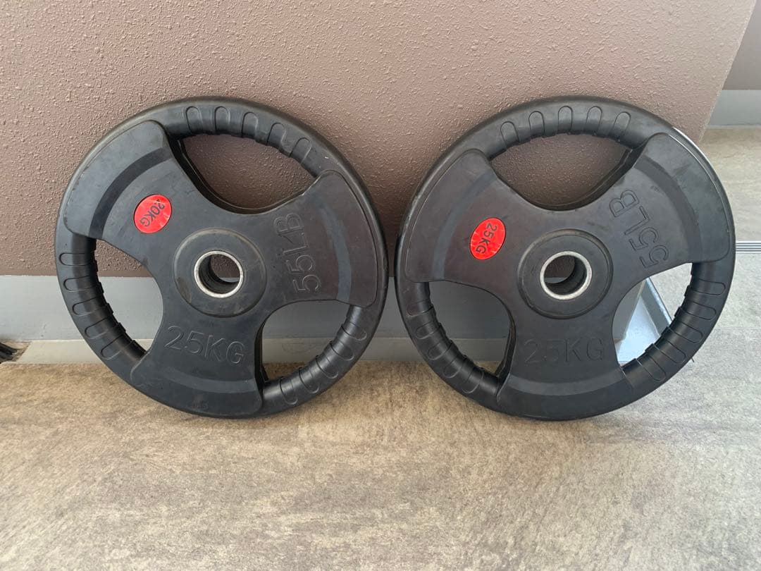 25kg バーベルプレート 2枚セット