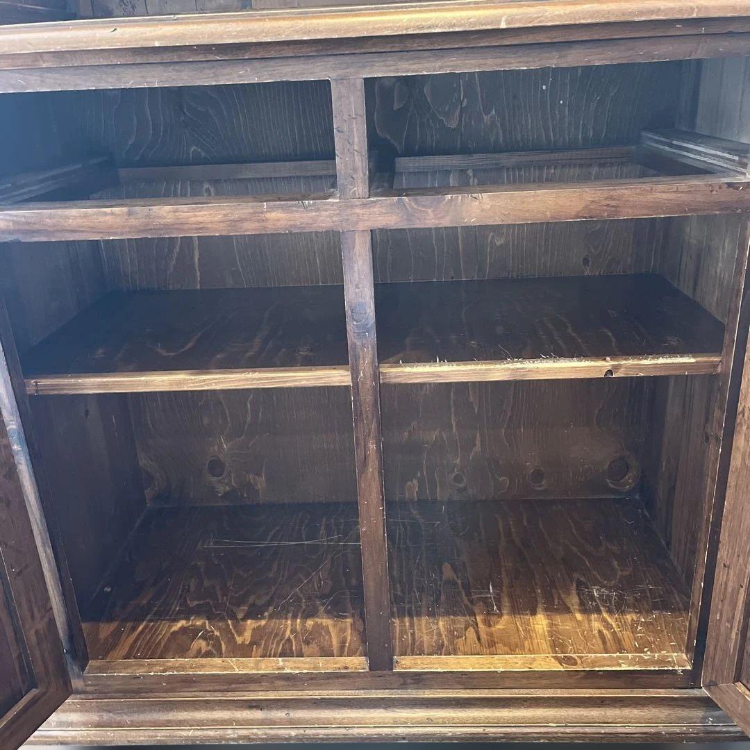 英国アンティーク　カップボード　飾り棚