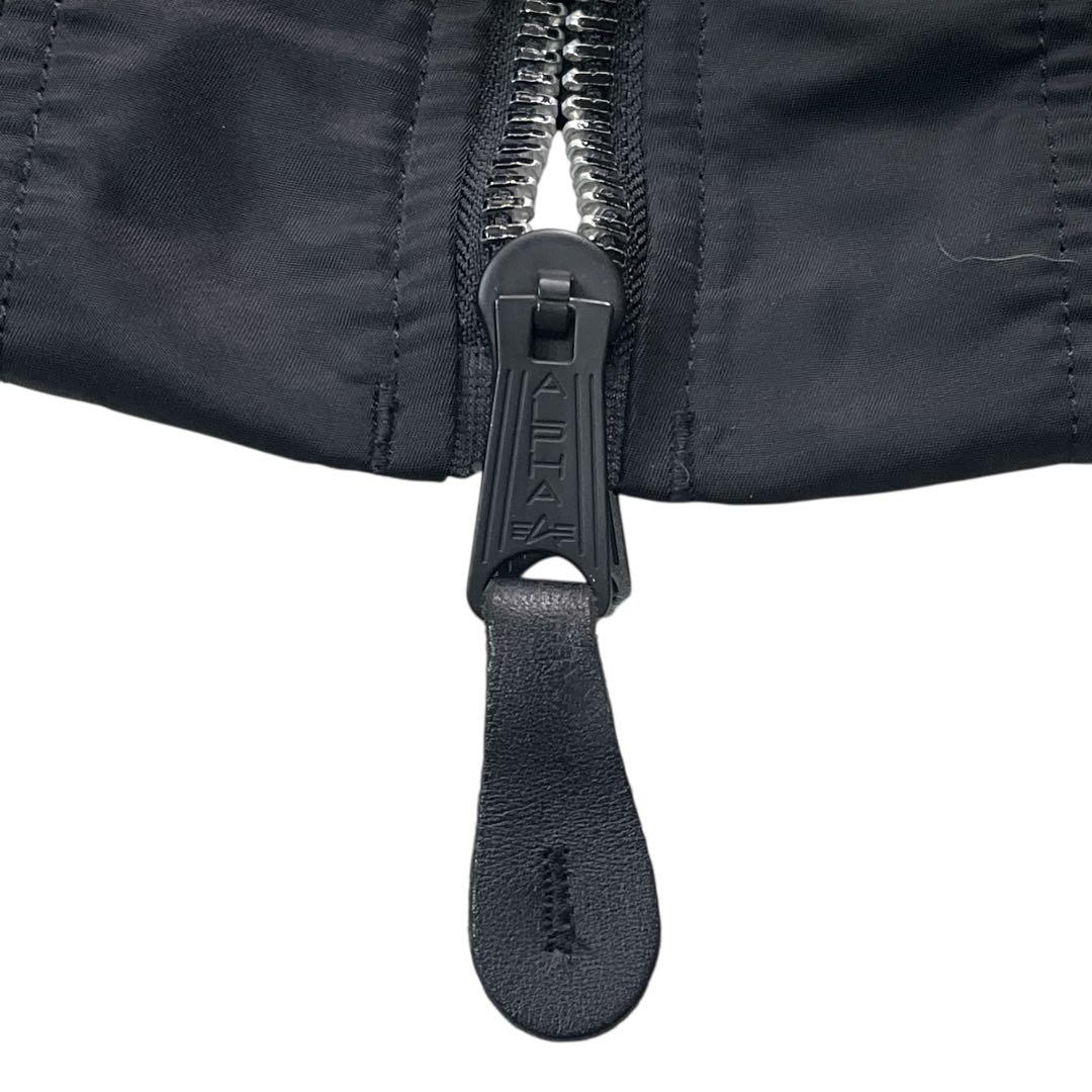 ✨未使用級✨ アルファインダストリーズ 戦闘機プリントMA-1ブラックL