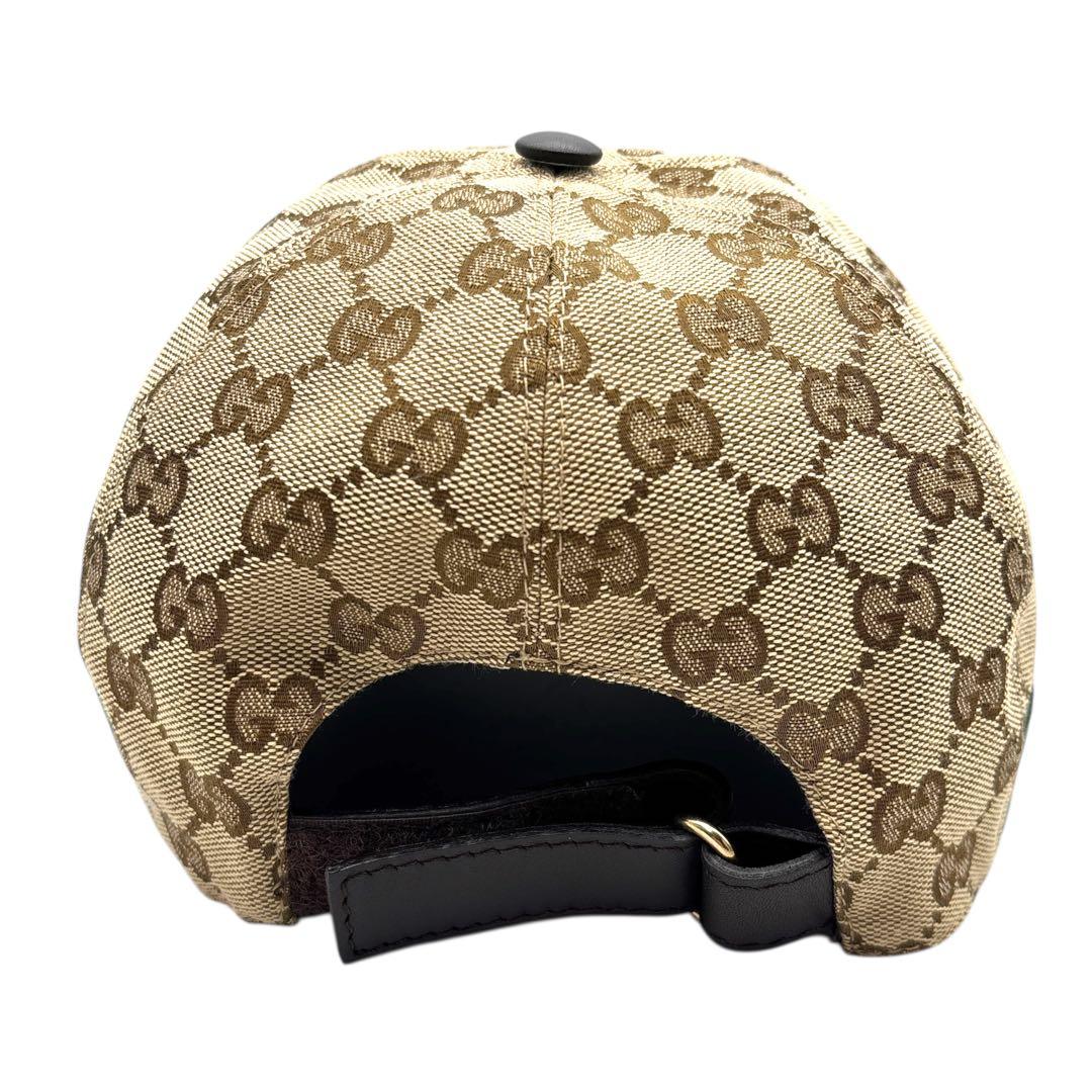 【美品】GUCCI グッチ ベースボールキャップ GG シェリーライン パターン