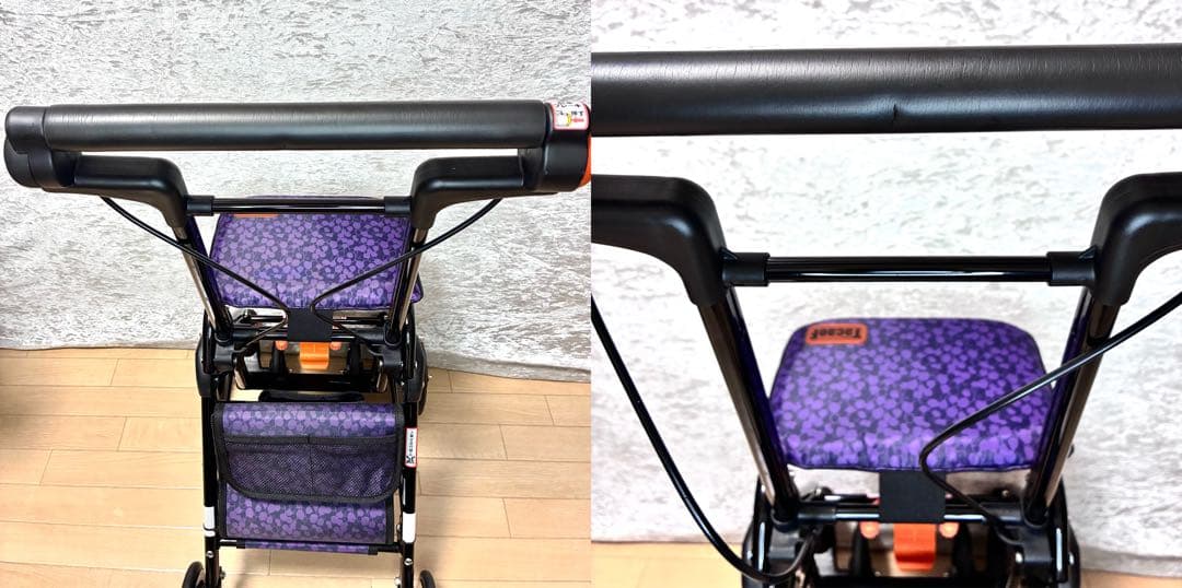 美品 幸和製作所 TacaoF テイコブ 畳める 座れるシルバーカー CPS03