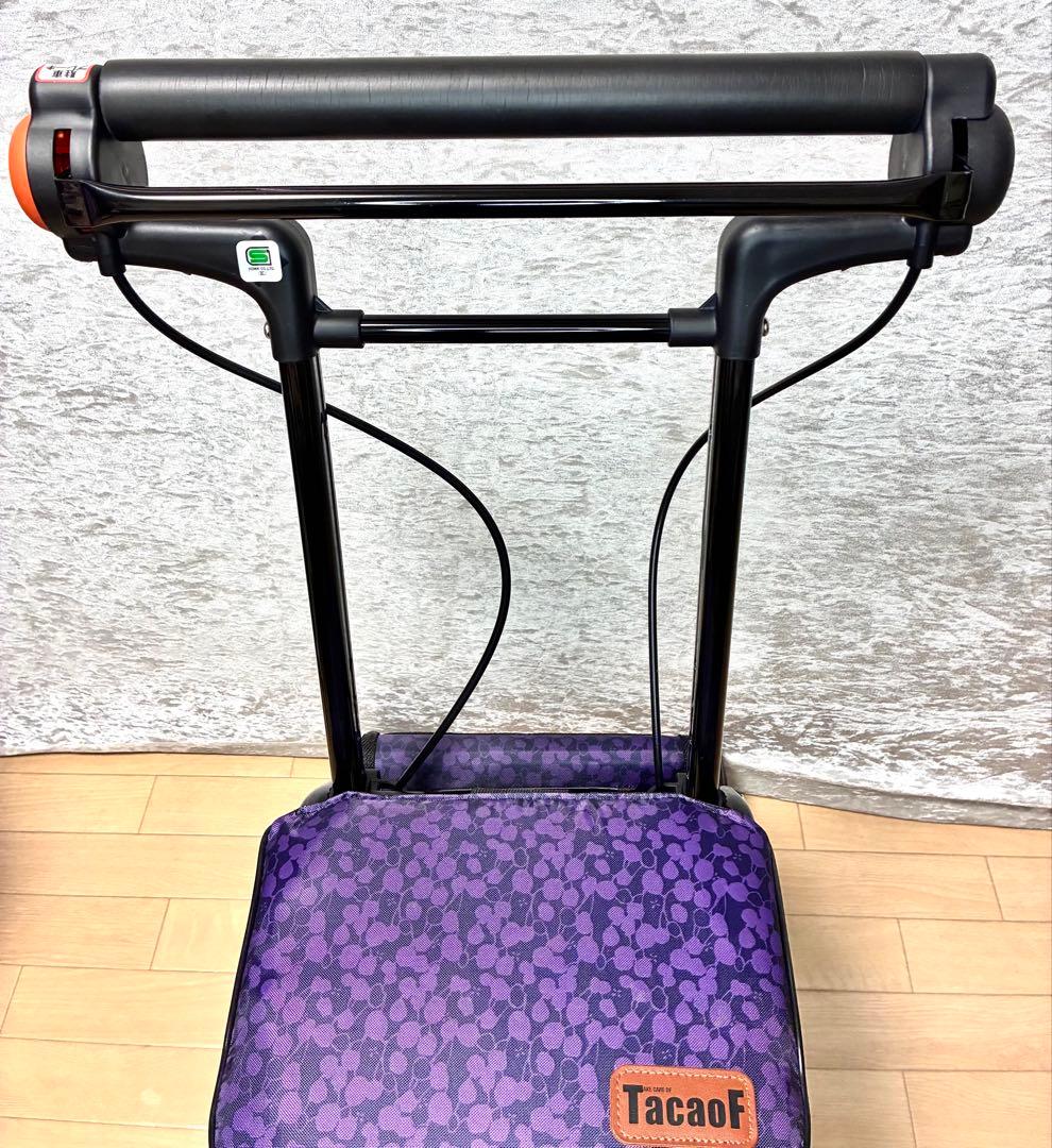 美品 幸和製作所 TacaoF テイコブ 畳める 座れるシルバーカー CPS03