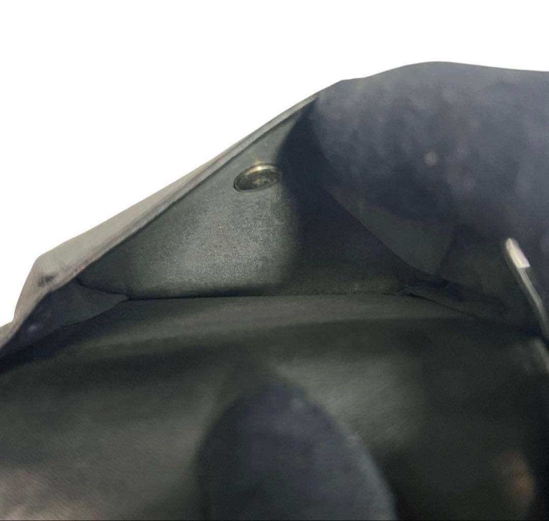 【希少】メゾンマルジェラ 三つ折り財布 トライフォールド4ステッチ ブラック