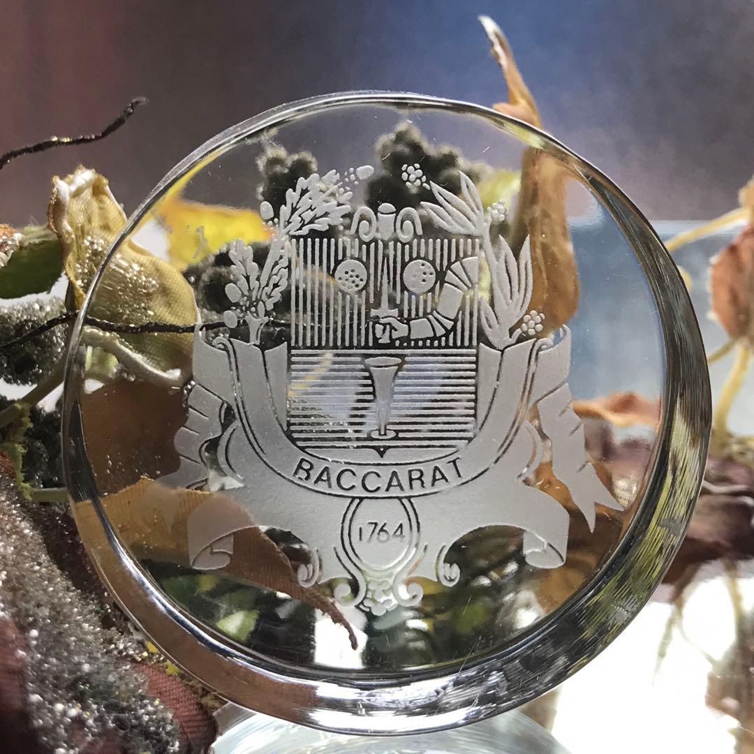 オールドバカラBACCARATクリスタルペーパーウエイト★バカラの紋章入り★レア
