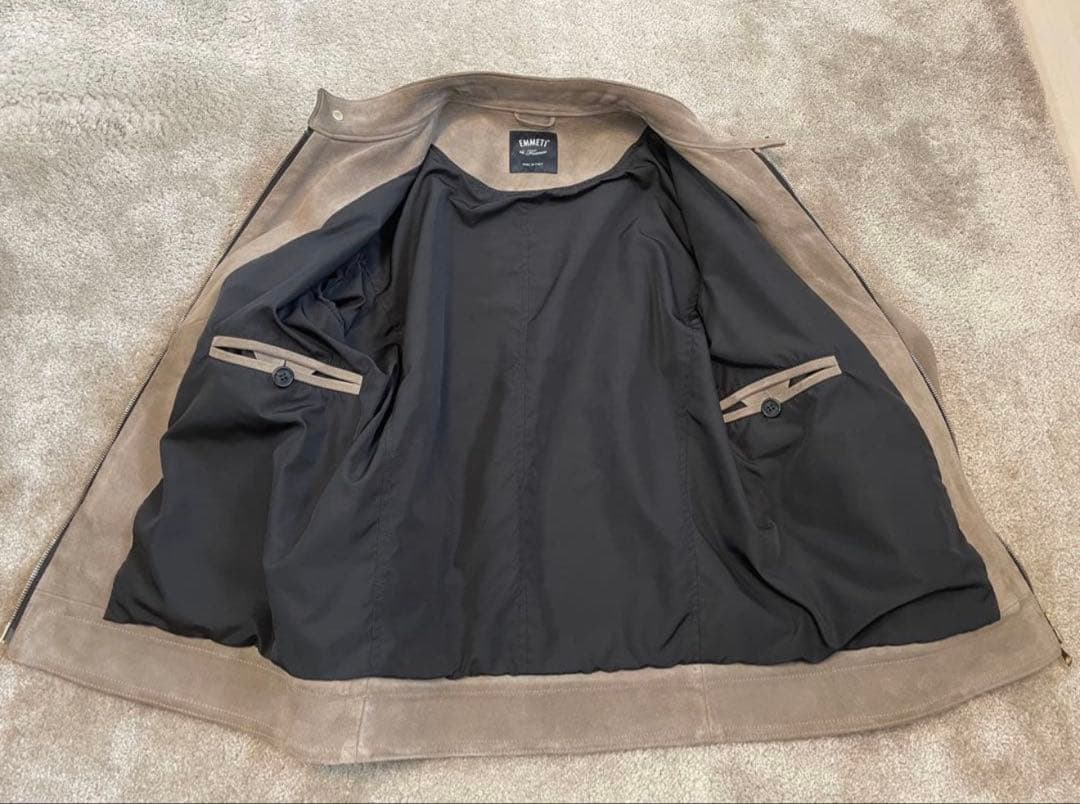 EMMETTI エンメティJURIスエード ライダース(サイズ46)