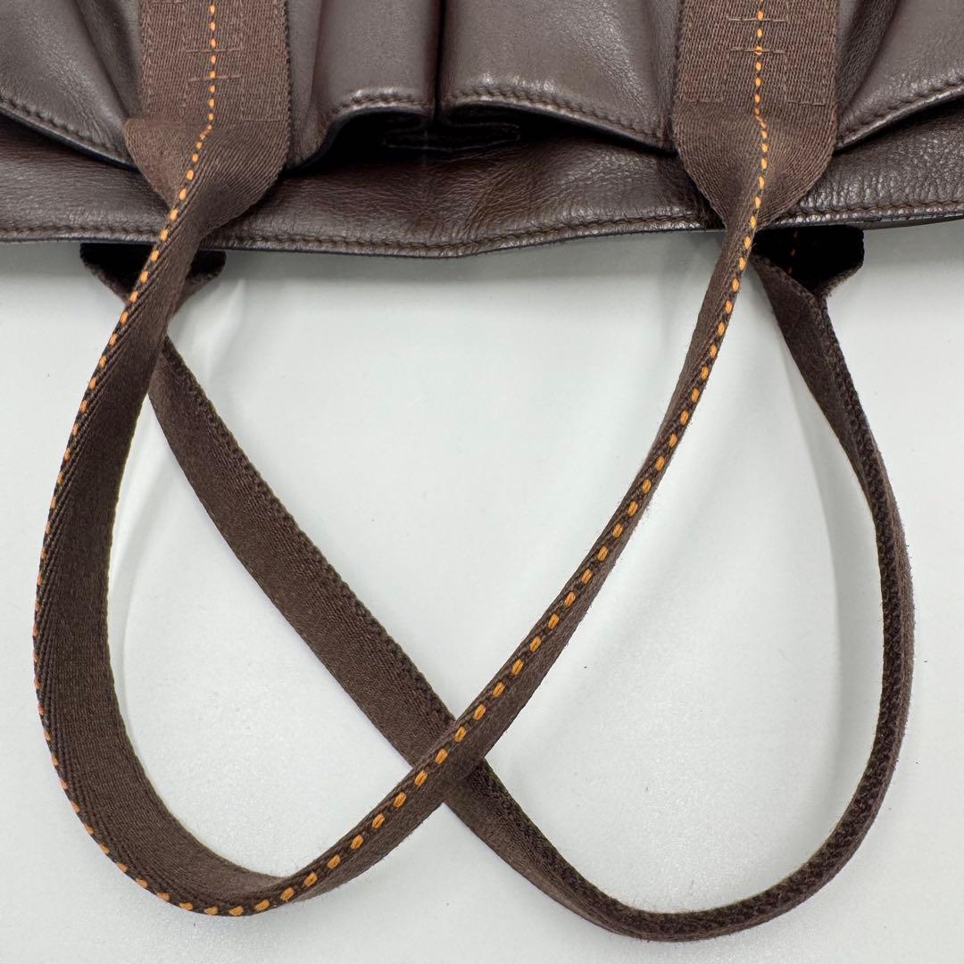エルメス キャラバンオリゾンタルPM ヴォーデルマ レザー トートバッグ 肩掛け