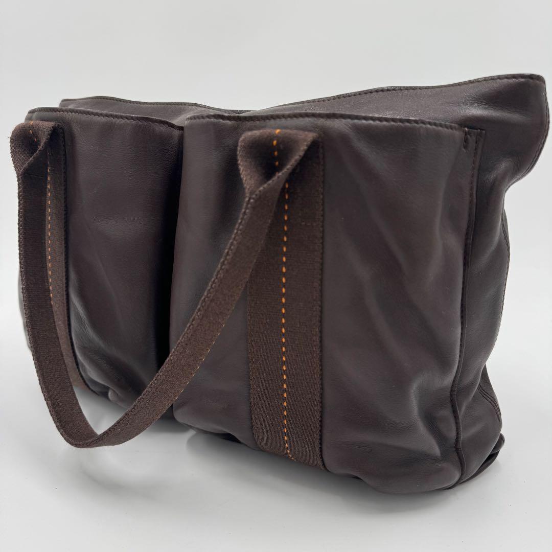 エルメス キャラバンオリゾンタルPM ヴォーデルマ レザー トートバッグ 肩掛け