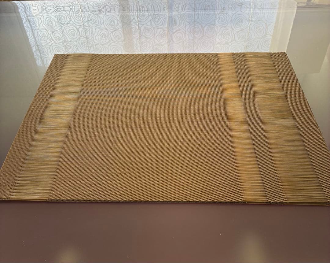 chilewich タキシードストライプ　ゴールドランチョンマット4枚