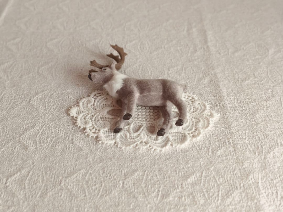 【まーちゃんさま】ornament ❀ * グレーのステキなトナカイさん