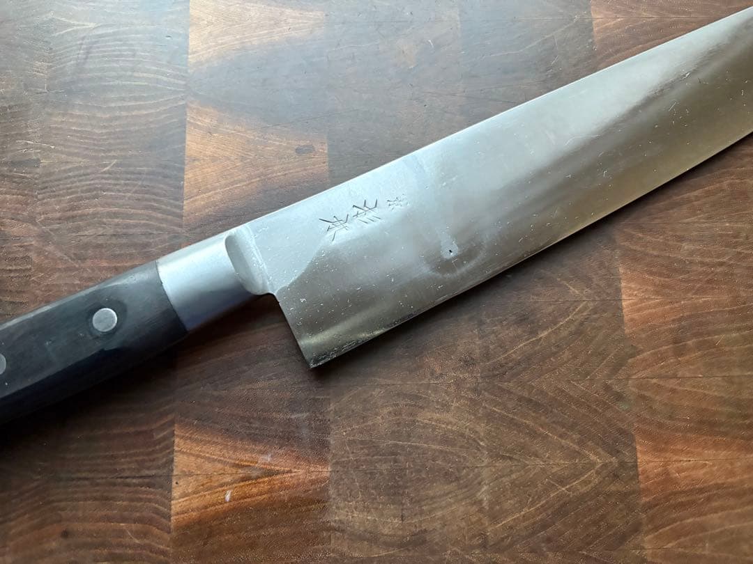 東京　杉本　牛刀　300mm 尺　包丁　全鋼　炭素鋼　研ぎ済　洋包丁　再生品