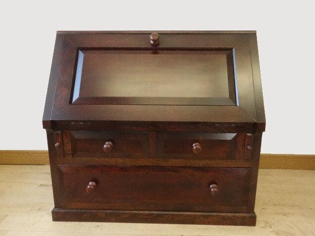 松本民芸家具　座ビューロー　ライティング　座机　 再塗装済　ＵＳＥＤ