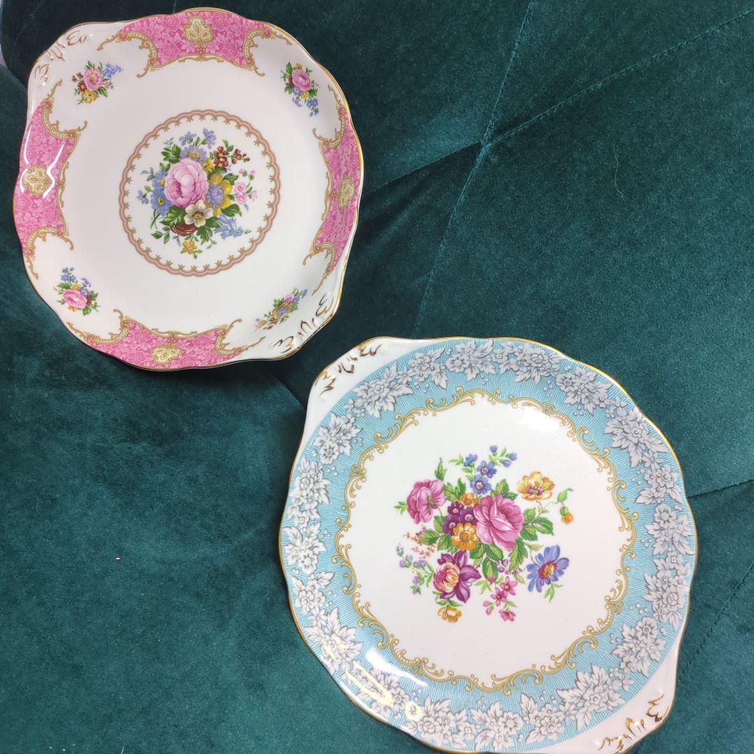 【ペア・別売可】廃盤品　ロイヤルアルバート　ペアプレート