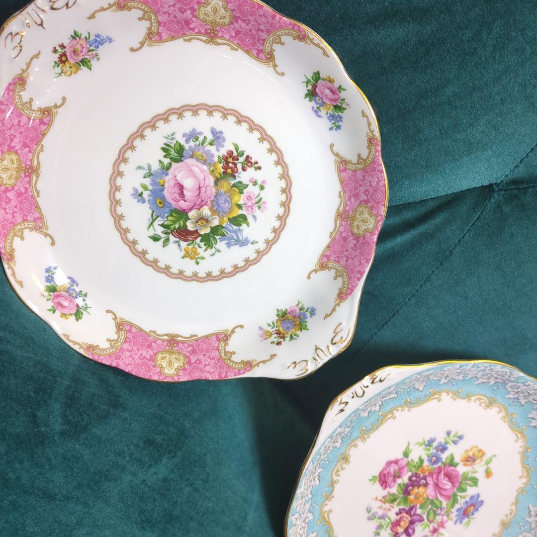 【ペア・別売可】廃盤品　ロイヤルアルバート　ペアプレート