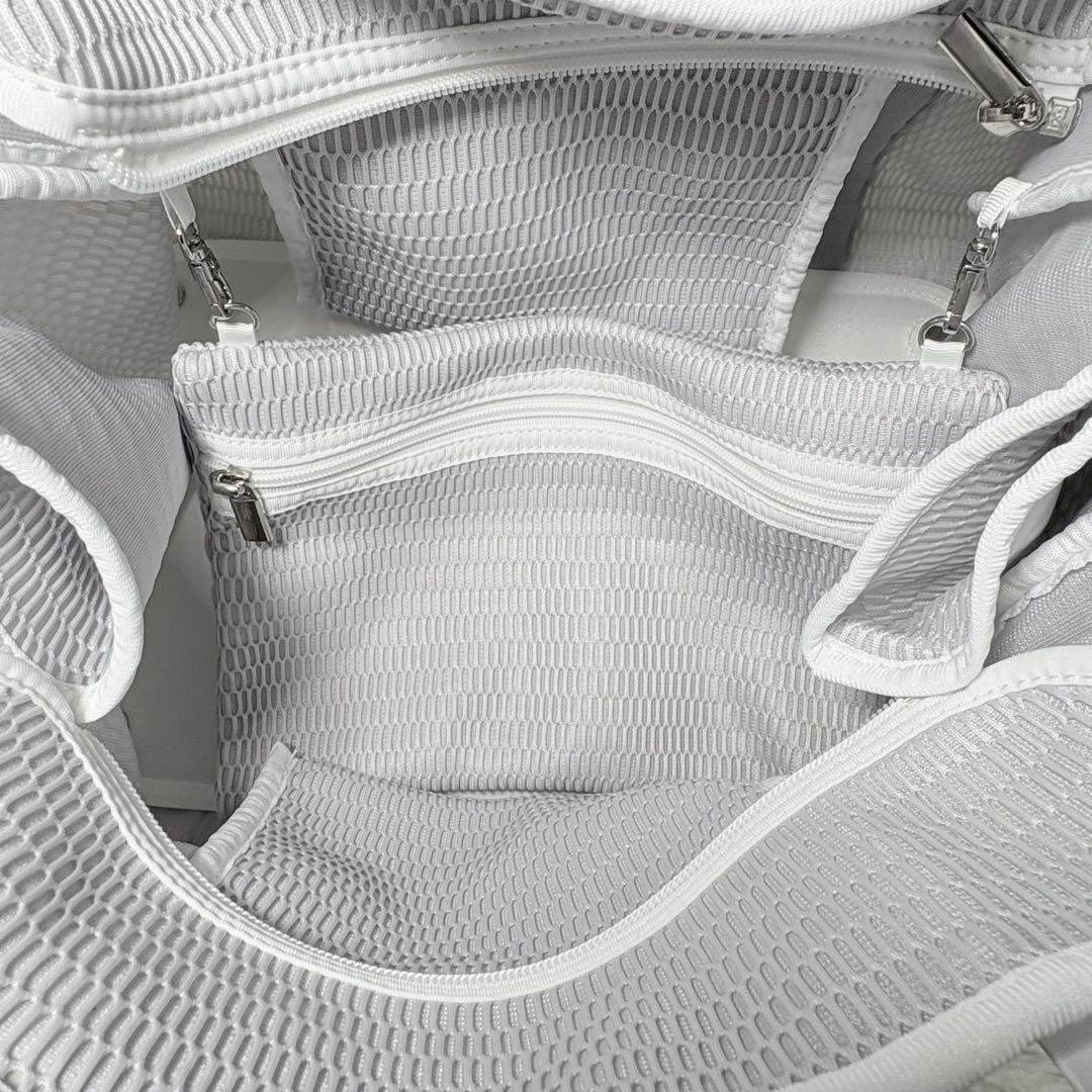 qbag paris ネスト　メッシュ トート　マザーズバッグ グレー Lサイズ