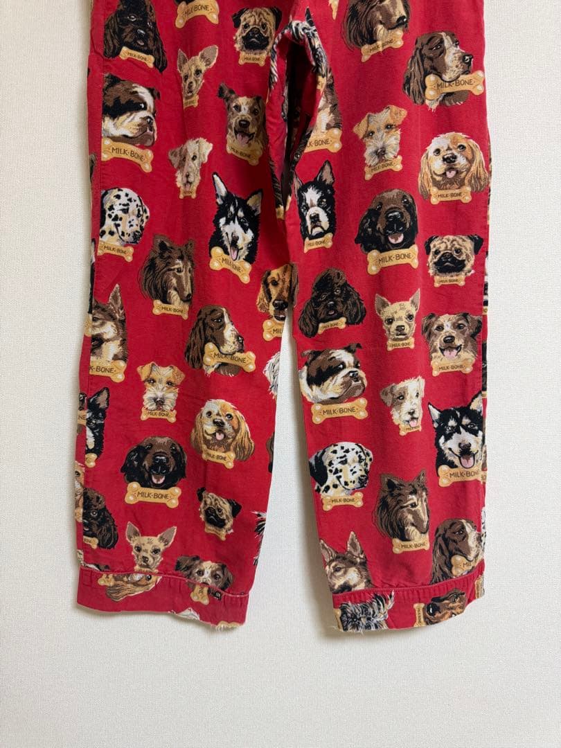 古着 used Nick&Nora 犬柄 00s パジャマセットアップ