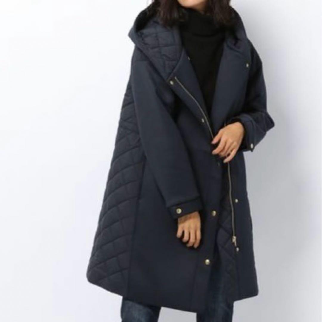 バンヤードストーム　キルティングドッキングコート　黒