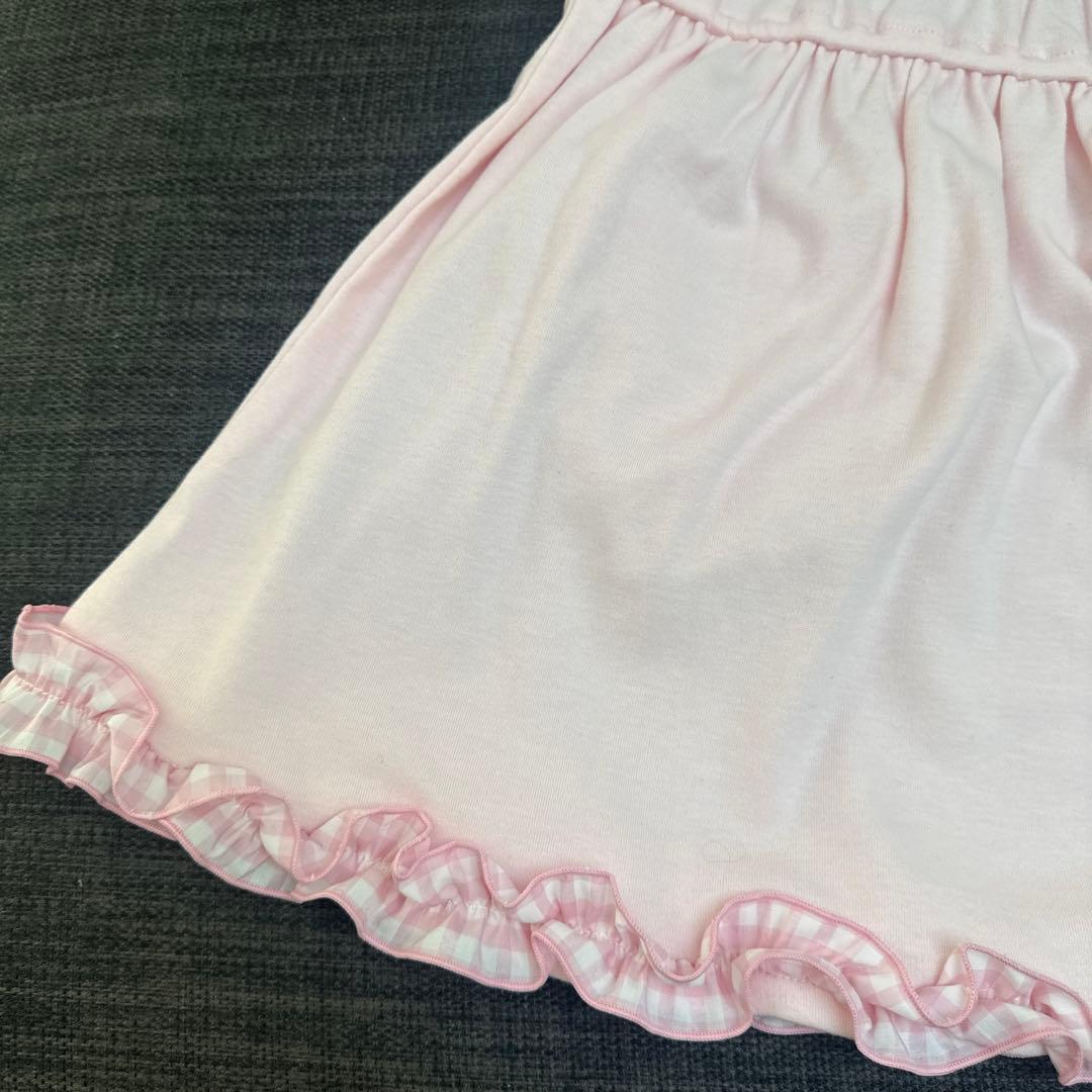 シャーリーテンプル　120 ギンガムチェック　チュニック　新品　ピンク