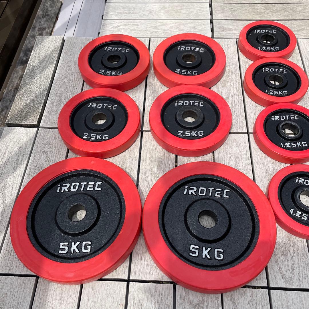 アイロテック　ラバー付ダンベル　30kg 横浜から50kmほど