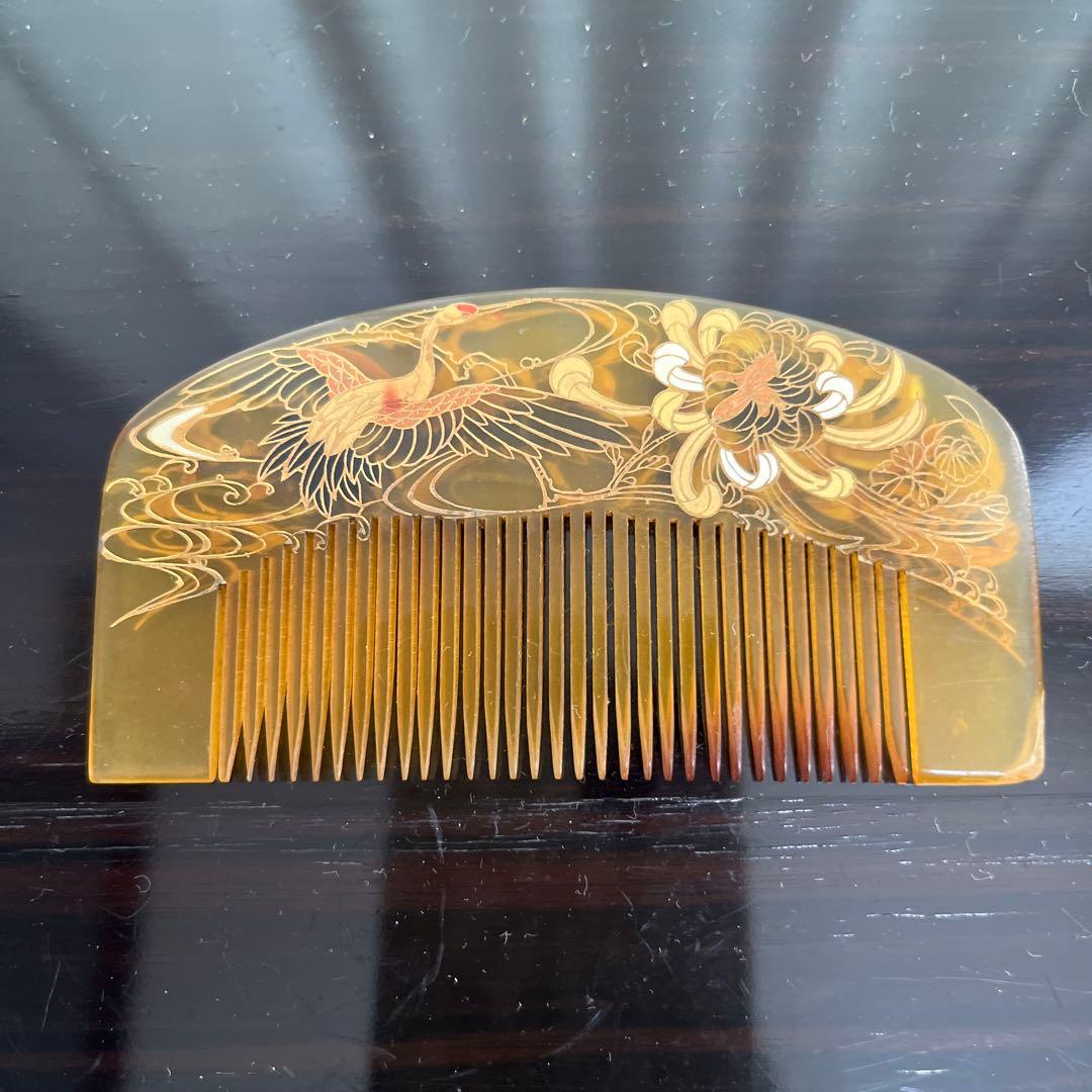 骨董　べっ甲調櫛