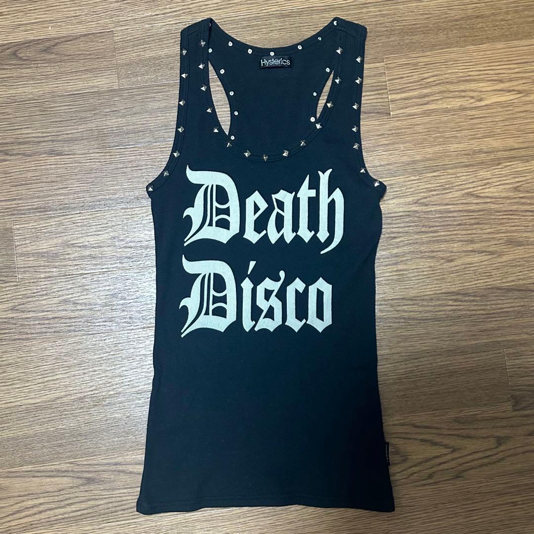 HYSTERICGLAMOUR Death Disco スタッズ付きタンクトップ