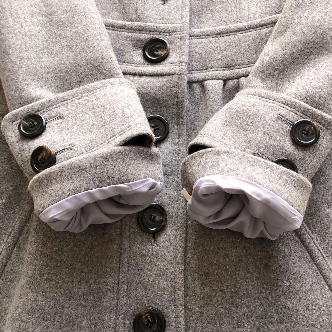 極美品♪BURBERRY BLUE LABEL♪2wayファーウールコート　L