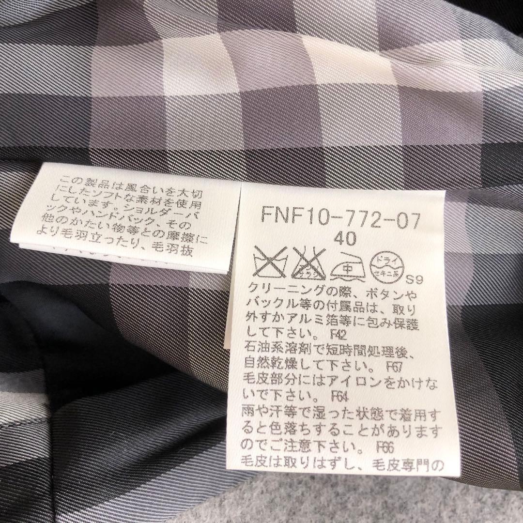 極美品♪BURBERRY BLUE LABEL♪2wayファーウールコート　L