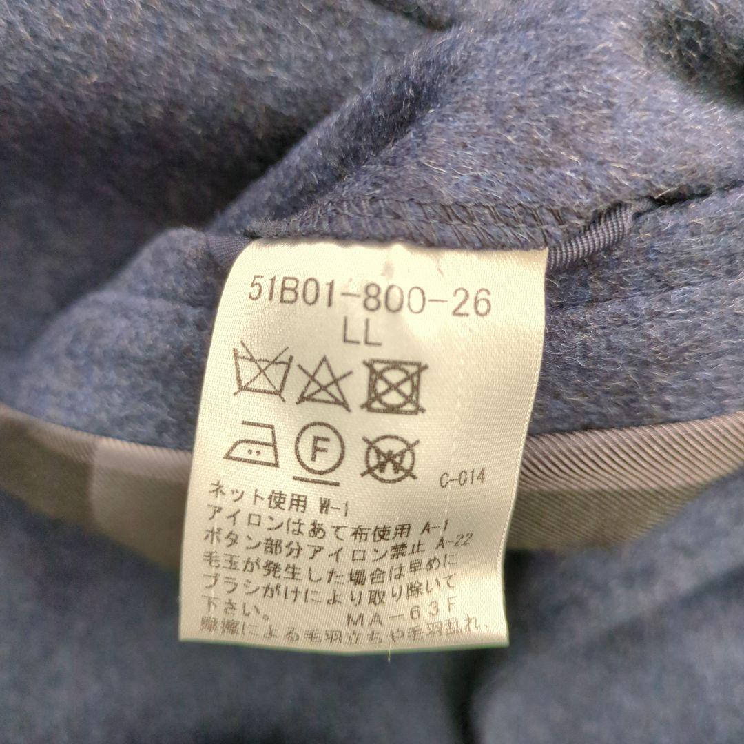 美品 BLACK LABEL CRESTBRIDGE カシミヤ混 LL ネイビー