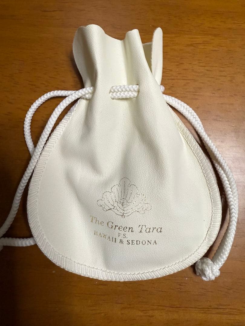 【グリーンターラ 】龍眼天珠と二眼天珠2つ付いたネックレス