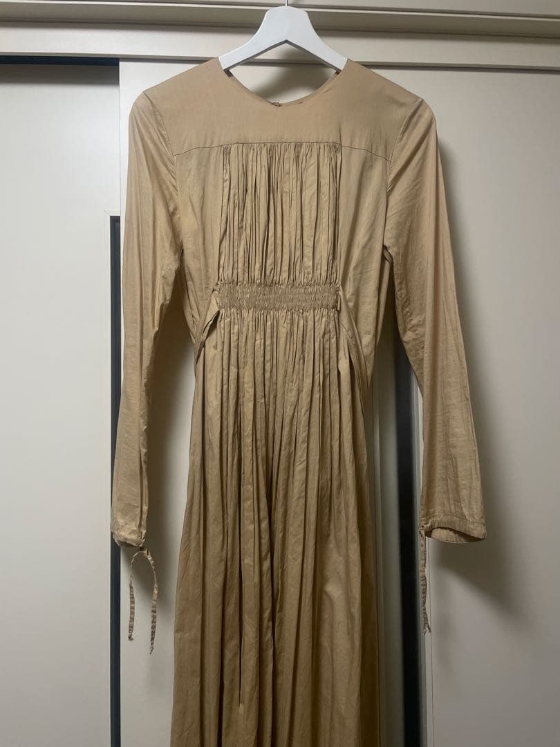 A.F.VANDEVORST ベージュ ワンピース プリーツ コルセット