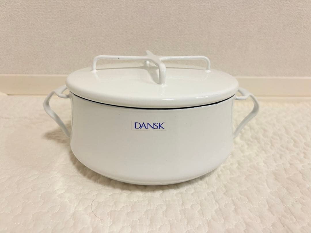 ダンスク ホワイト 新品未使用 両手鍋 18cm DANSK