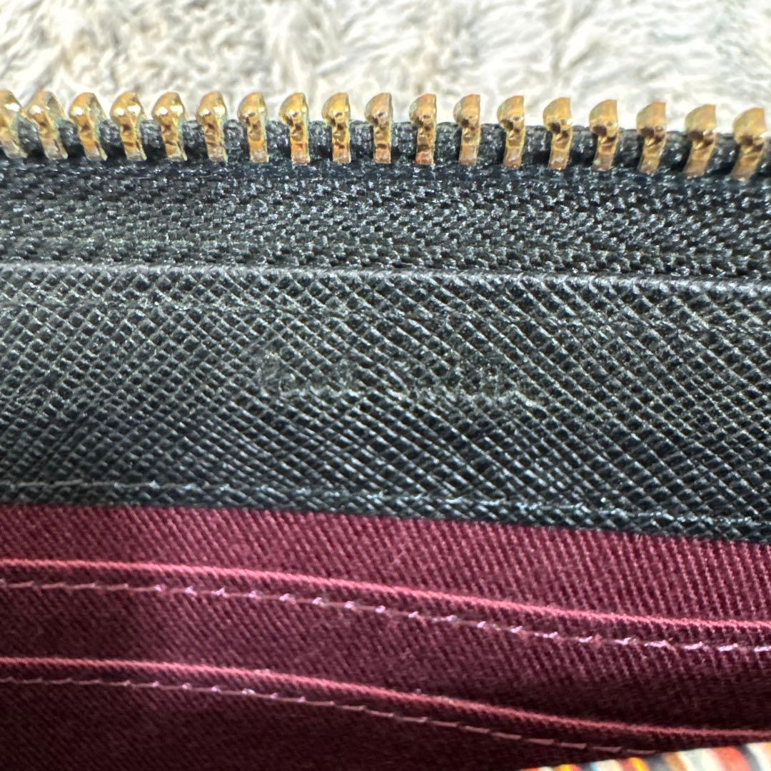 【美品】Paul Smith ポールスミス 長財布 ラウンドファスナー レザー