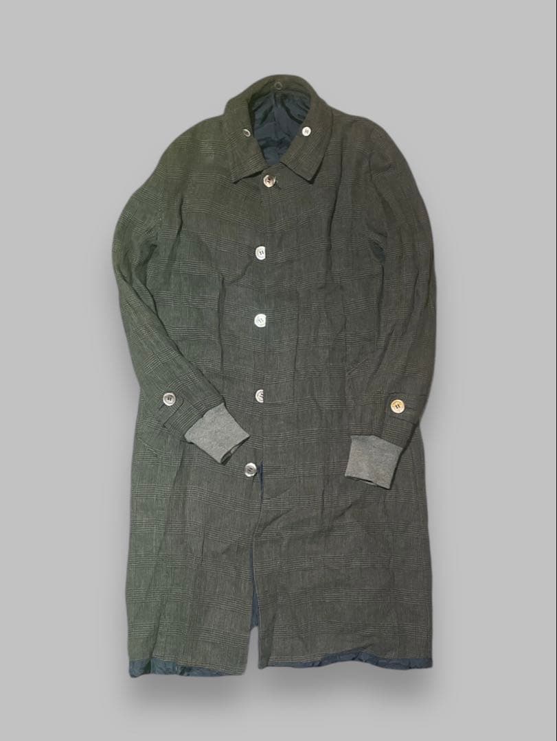 sacai リバーシブル コート グレンチェック アーカイブ