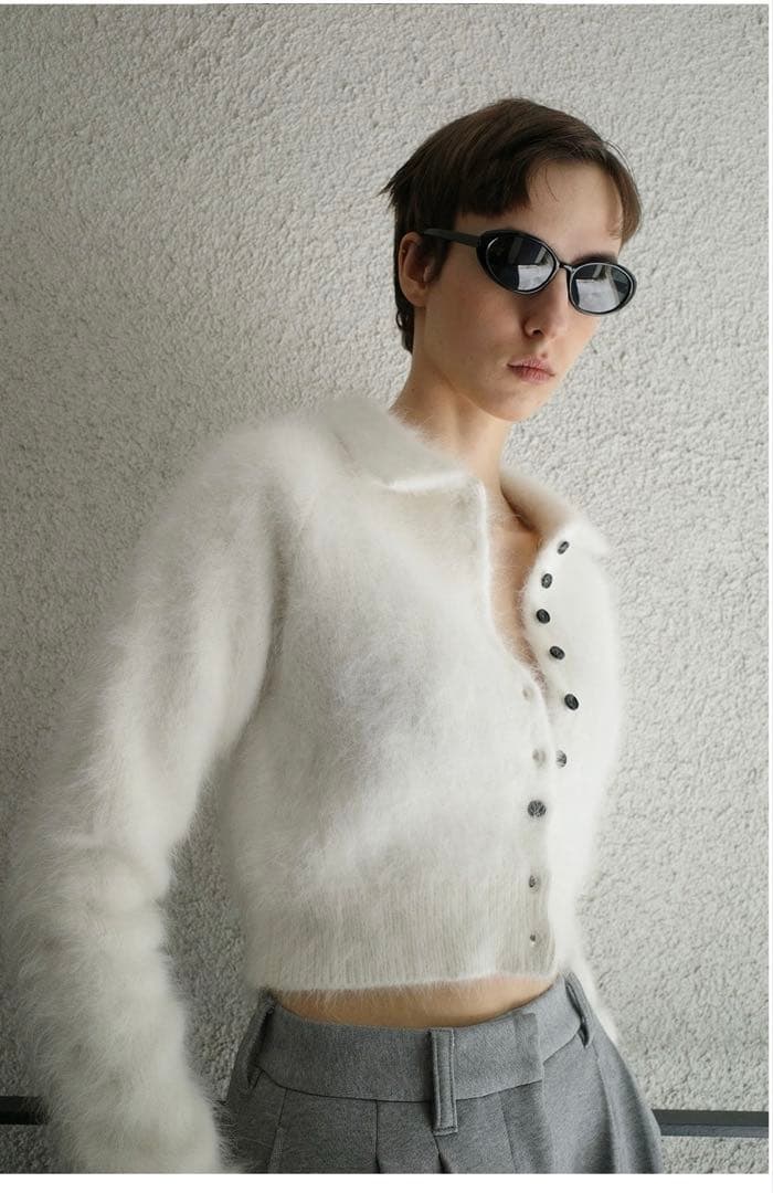 新品‼️CLANE ANGORA SHORT KNIT CARDIGAN