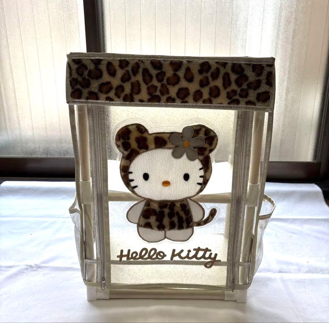 ハローキティ　ヒョウ柄　チェスト　ラック　平成レトロ