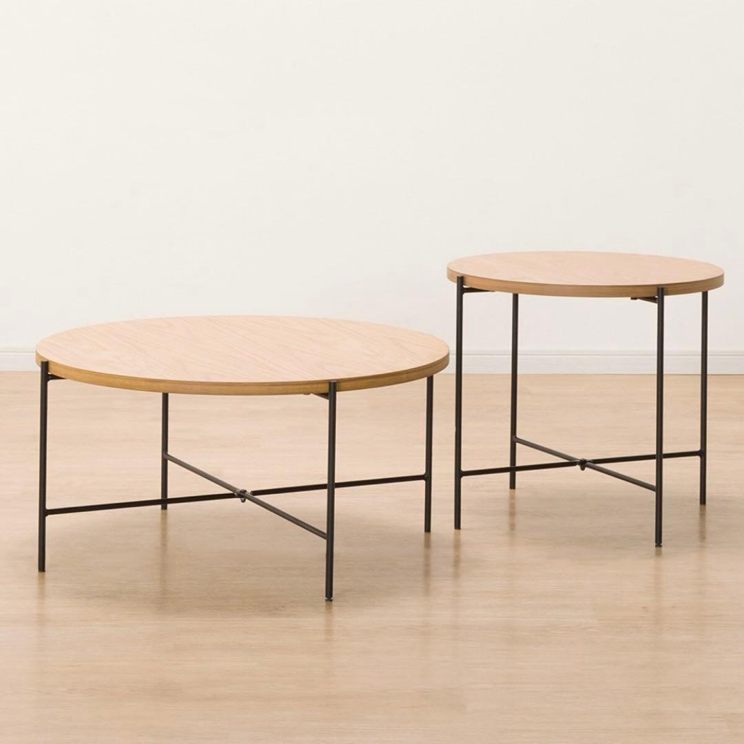 ニトリ　丸　ローテーブル