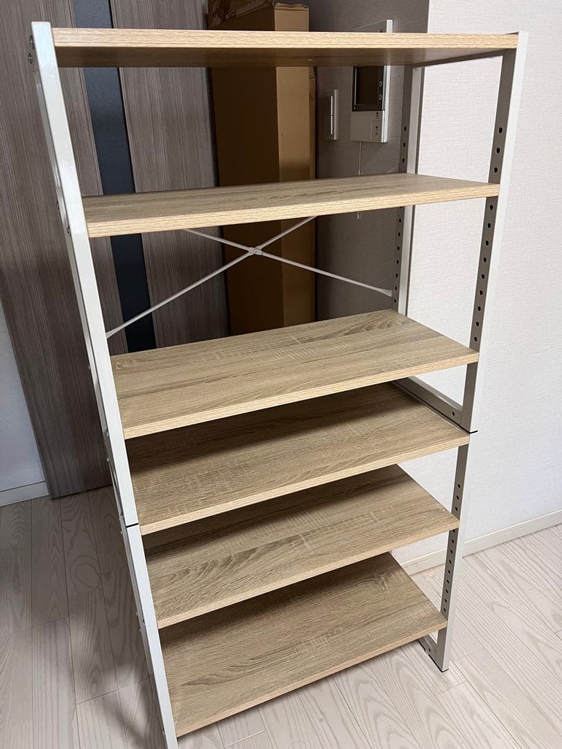 【本日限定価格】LOWYA オープンラック シェルフ 2個セット 可動棚