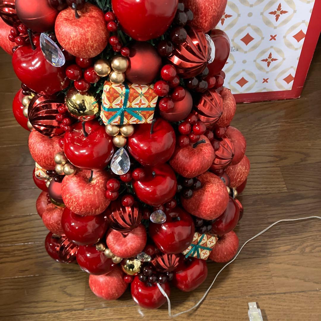 Afternoon Tea アップル クリスマスツリー XL LEDライト付き