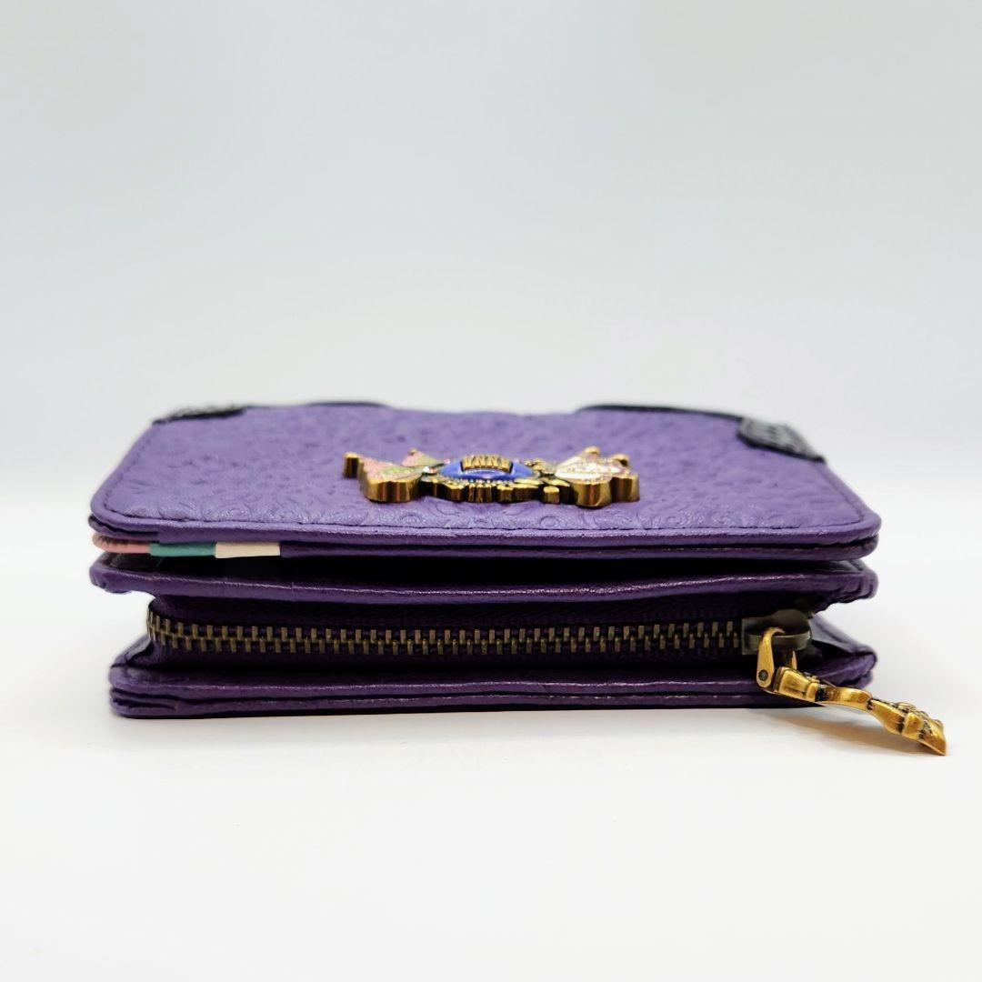 《未使用》ANNA SUI アナスイ 鬼滅の刃コラボ 胡蝶しのぶ 二つ折り財布