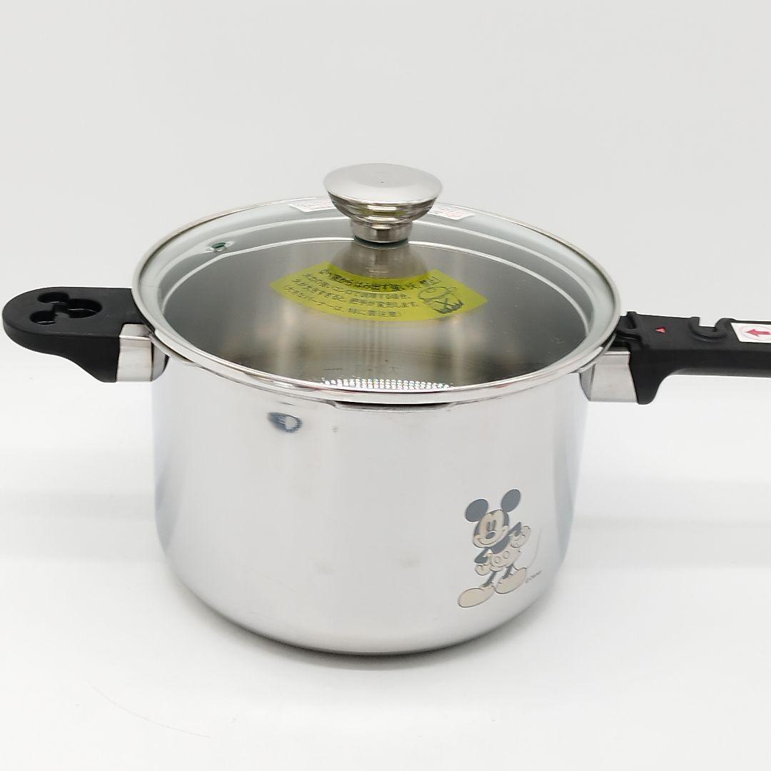 美品✨️ミッキーコラボ　アサヒ軽金属　活力鍋　4.0L　ミッキーおもり2個付