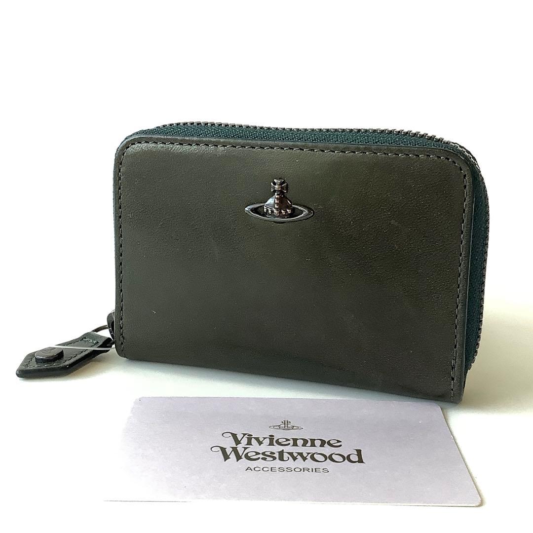 新品★ヴィヴィアンウエストウッド★コッパーケースマルチミニ財布★グリーン緑