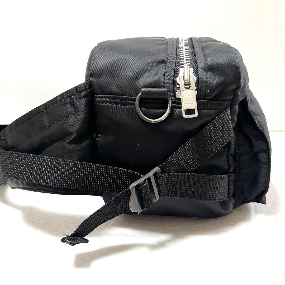 【良品】PORTER ポーター タンカー ウエストバッグ ブラック ボディバッグ