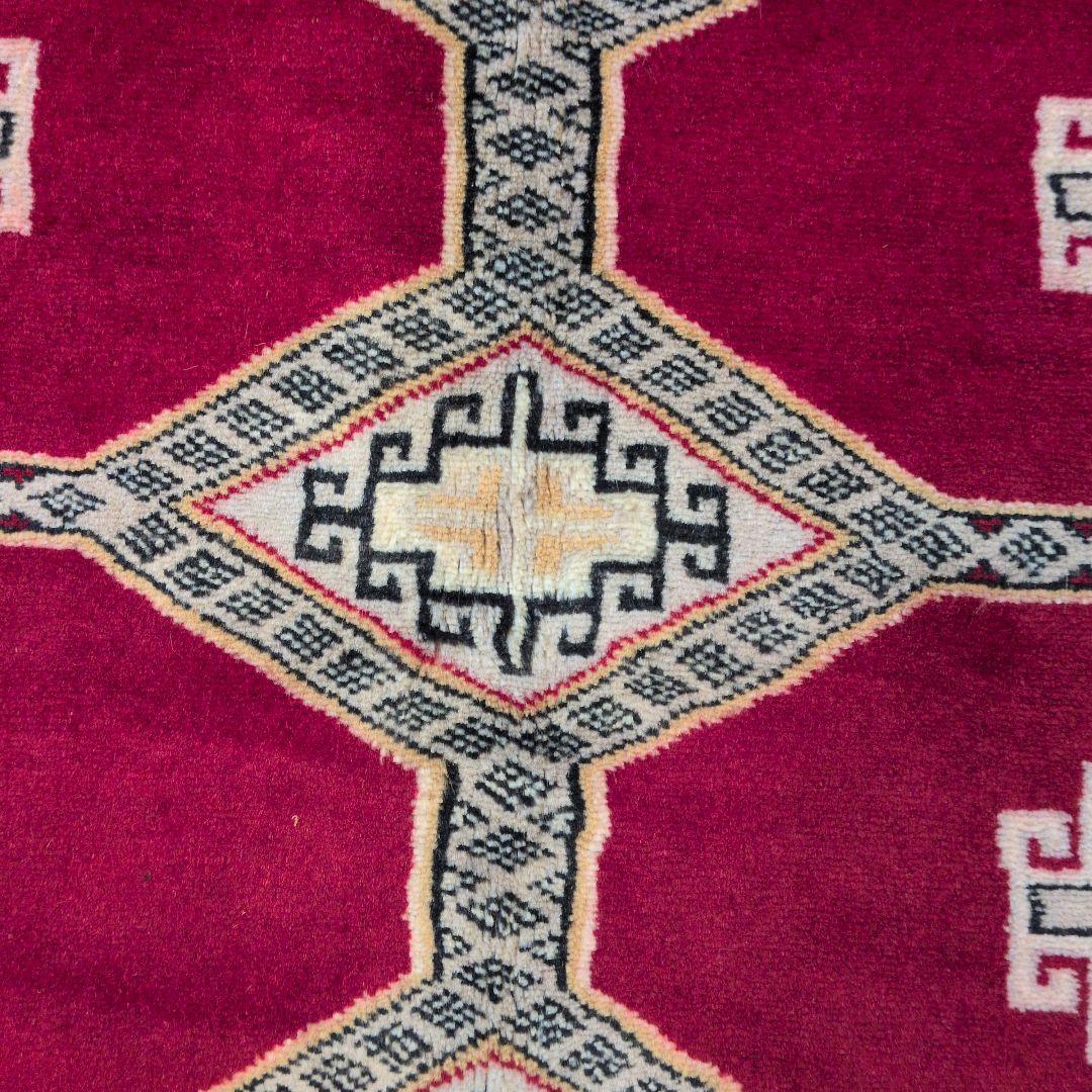 138x200cmパキスタン手織りじゅうたん(356)リビングダイニング用